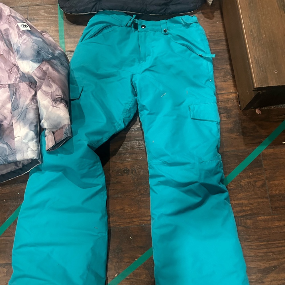 Teal Snow Pants